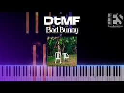 DtMF - Bad Bunny (Piano Tutorial) | Eliab Sandoval