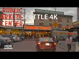 Seattle 4K HDR - Sunset Drive - Driving Downtown