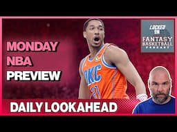 Monday Fantasy Basketball Preview & Waiver Wire Moves