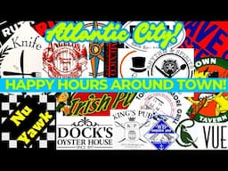 🟡 Atlantic City: Best Happy Hour Food, Drinks & Prices Outside Of The Casinos! Local Hidden Gems!