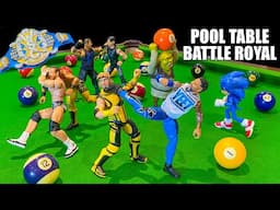 Pool Table Battle Royal WWE Action Figure Match! Multiversal Championship