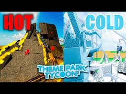 *EXTREME* Hot vs Cold Build Battle in Theme Park Tycoon 2