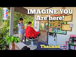 💈ISLAND BARBER  🏝 HAIRCUT PRECISION will RELAX YOU & MAKE YOU SLEEPY 😴 (ASMR) Koh Samed, Thailand 🇹🇭