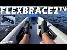 Inflatable Kayak Foot Brace System - Sea Eagle FlexBrace2™ Glue-on Universal Foot Pegs