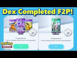 Finishing the Pokemon TCG Pocket Basic Dex FREE TO PLAY! Trading Tips + More New Cards TOMORROW!