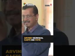 #ArvindKejriwal casts his vote with his family | #shorts