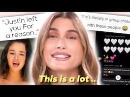 HAILEY BIEBER EXPOSED FOR BEING IN GROUP CHATS WITH SELENA GOMEZ HATE ACCOUNTS