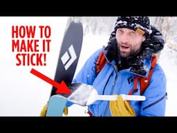 How To Clean Snow & Ice Off Your Climbing Skins When Ski Touring