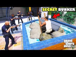 Franklin Build HIDDEN SECRET BUNKER Inside Swimming Pool In GTA 5 | SHINCHAN and CHOP