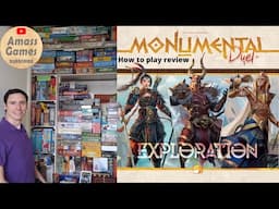 How to play Monumental Duel: Exploration two player board game review FunForge Dunstan AmassGames