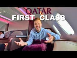 Qatar Airways A380 FIRST CLASS (Paris to Doha)