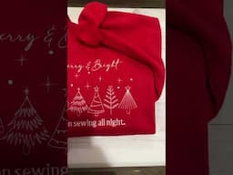 Christmas Sewing Sweatshirt, Machine embroidery by Simply Delilah