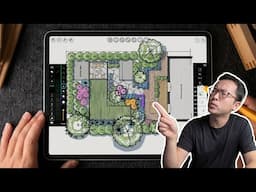 iPad for landscape architects (simple residential backyard).