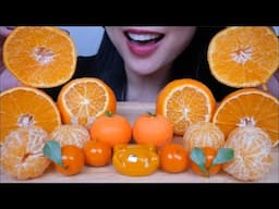 LUNAR NEW YEAR FOODS (ORANGE MOUSSE CAKE) ASMR EATING SOUNDS | NO TALKING | SAS-ASMR