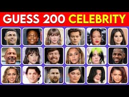 Guess The Celebrity In 3 Seconds | 200 Most Famous People In The World