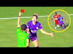 Craziest Red Cards & Tackles in Women's football 2024!