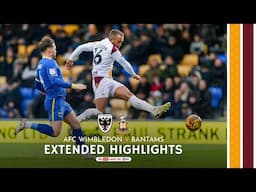 EXTENDED HIGHLIGHTS: AFC Wimbledon v Bradford City