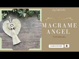 Macrame Angel Tutorial: Angel ornament or Wall Hanging