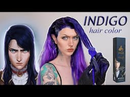 Dyeing my hair INDIGO (dark blue/purple) 💙💜 Arcane x Arctic Fox Caitlyn