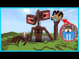 MIPAN & ZUZUZU DI CULIK MONSTER SIREN HEAD DI MINECRAFT SURVIVAL! BESAR BANGET BADAN NYA