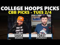 College Basketball Picks with Kyle Kirms & Toast | Sauce After Dark February 4th