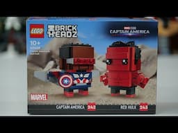 LEGO Marvel Brickheadz 40668 Captain America & Red Hulk - LEGO Speed Build Review