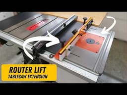 MAXIMIZE Your Workshop Efficiency with a Router Lift and Table Saw Extension Wing!