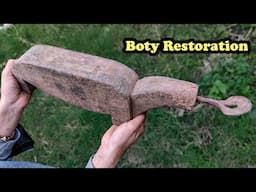 4th Generation Old Damaged Wooden Coconut Scraper - Restoration Antique Stuff