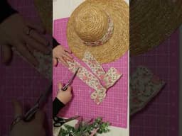 Turn a Straw Hat into a Beautiful Spring Wreath