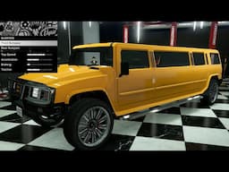 GTA 5 - Past DLC Vehicle Customization - Mammoth Patriot Stretch (Hummer H2 Limo)