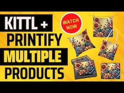 Create Multiple Print On Demand Products With One Kittl AI Digital Art, Kittl  & Printify Tutorial