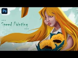 Sun Girl - Painting a Portrait in Adobe Photoshop