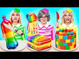 Me vs Grandma Cooking Challenge in Prison! Cake Decorating With Prisoners by YUMMY JELLY