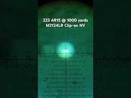 INSANE! 1000-Yard Shots with .223 AR-15 Using Night Vision!