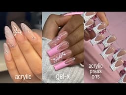 Nail Tutorials Compilation | Acrylic Nails, Gel-X, & Acrylic Press On Nails