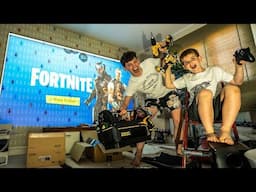 BUILDING the ULTIMATE FORTNITE Gaming ROOM! Episode 1!