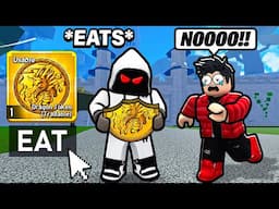 Eating DRAGON TOKENS In Front Of SCAMMERS.. (Blox Fruits)