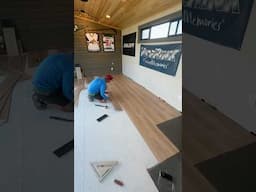 How to Install Luxury Vinyl Plank Flooring in the shed!