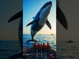 AMAZING KILLER WHALE JUMP AND SPLASH #shortsvideo