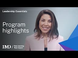 IMD's Leadership Essentials: Program highlights