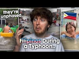 THEY CAN'T BE STOPPED! (Filipinos During a Typhoon | Reaction)