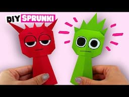 Origami Paper Sprunki Incredibox, How to Make Sprunki from paper DIY