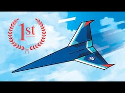 Flies OVER 150 Feet! Competition Winning Paper Airplane — How to Make Lapetus, Designed by Turbulent