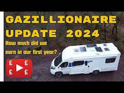 Our YouTube earnings in 1 year 2024:Gazillionaire status update