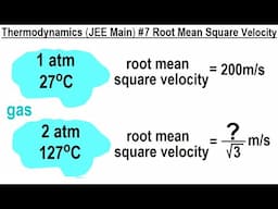 JEE Main Physics Thermodynamics #7 Root Mean Square Velocity