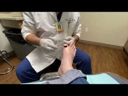 Getting a cortisone shot in my big toe