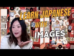 Learn japanese with images - Listening to music on a sunday