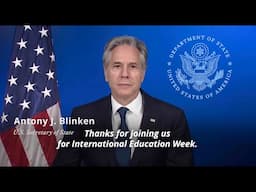 Secretary of State Blinken Remarks for International Education Week 2024