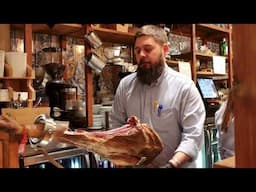 How Iberian Ham-Jamón Ibérico-is Displayed and Served in Sevilla Spain Restaurants - Banned from US