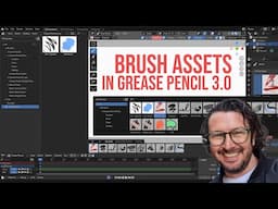 How to create and manage Grease Pencil 3.0 Brush Assets in Blender